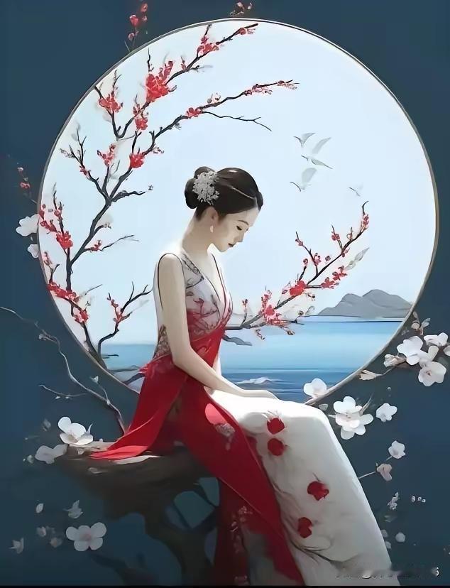 上联：雨润青苔瓦上绿
下联：月影映梅无墨痕