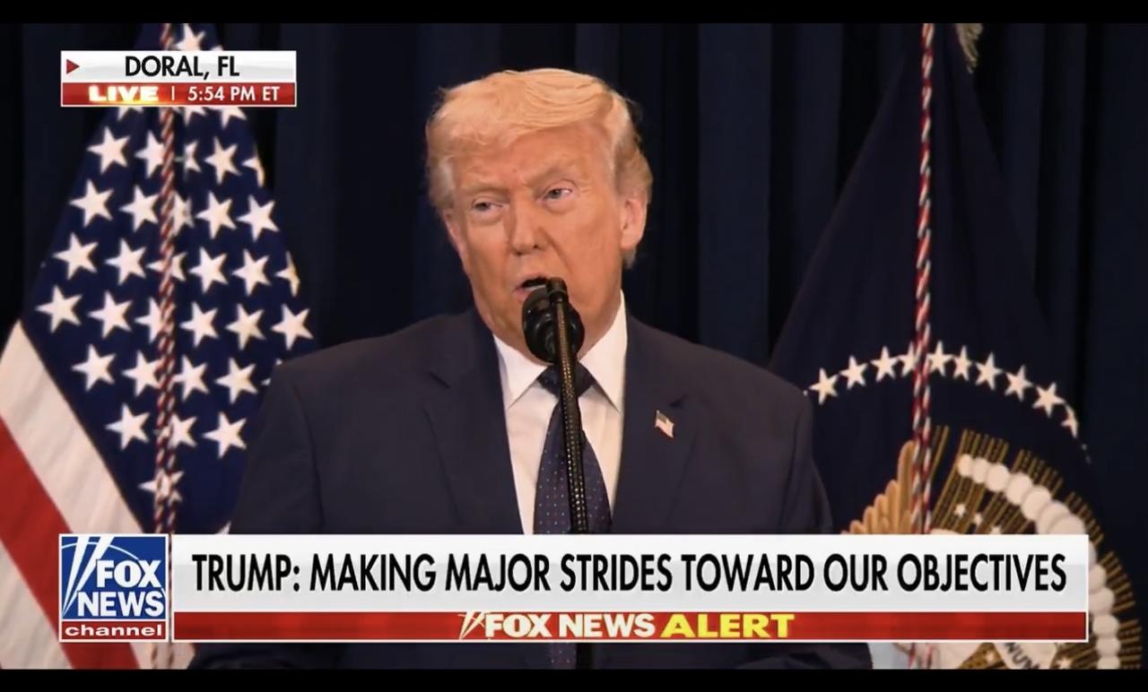 特朗普表示，美国迄今为止尚未对伊朗“最重要的”目标发动袭击：“如果我们袭击了这些