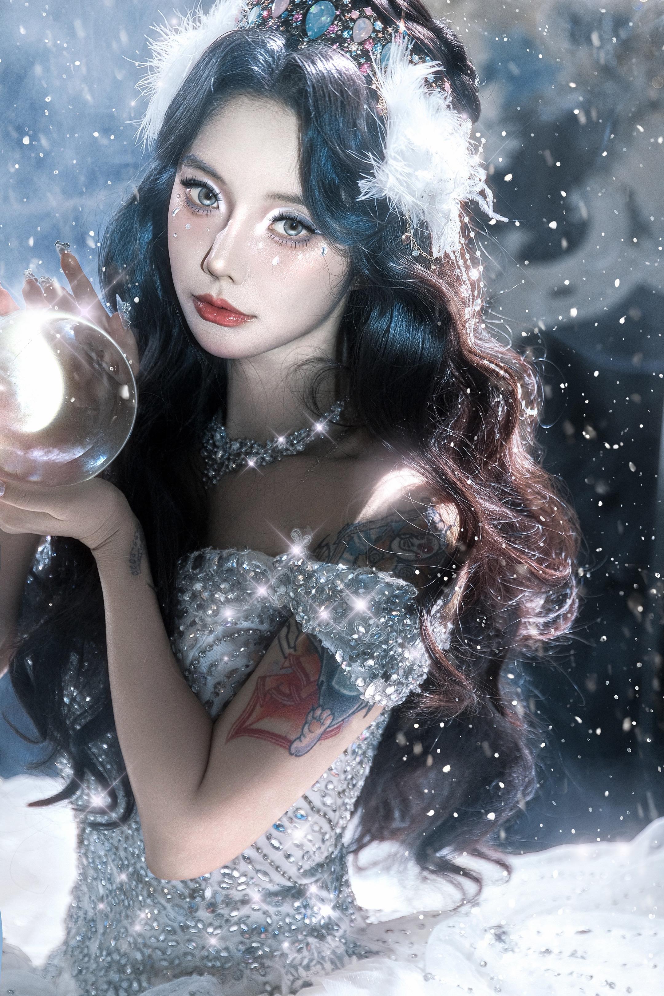 「星落白沙」。