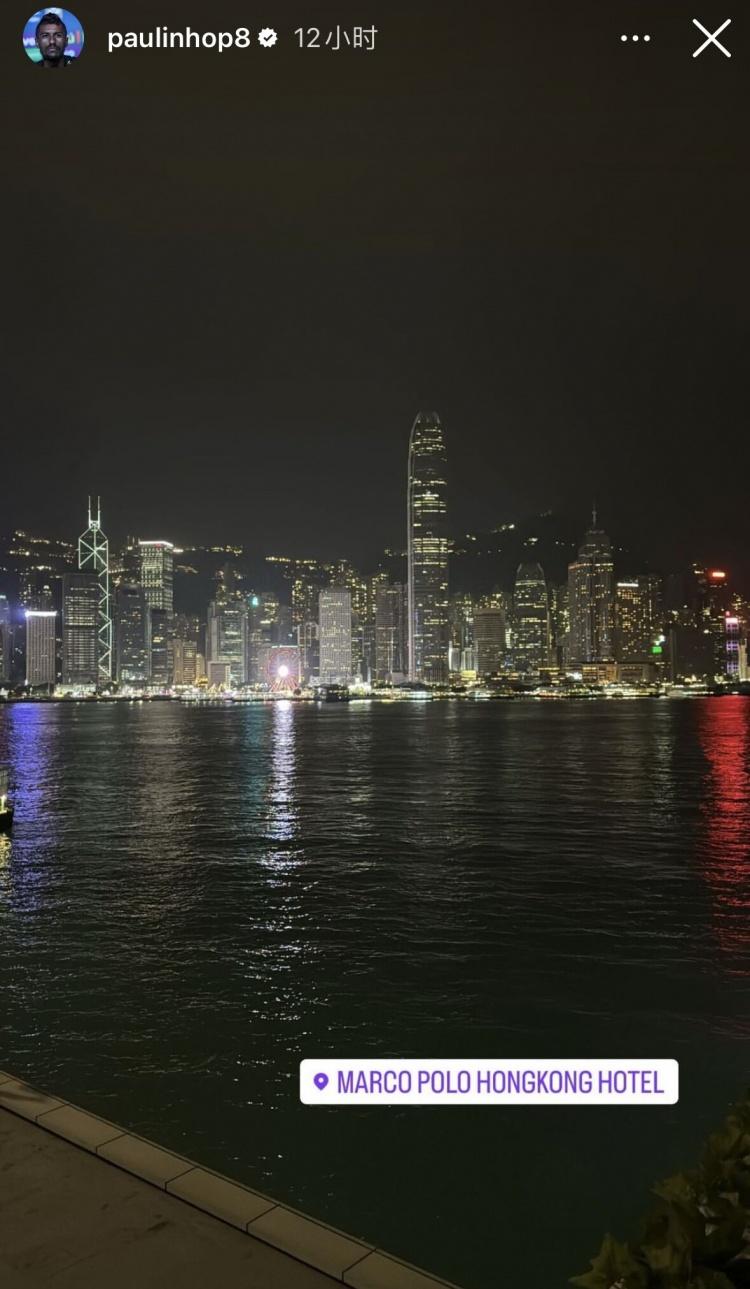 保利尼奥真的重回中国了，这次他打卡香港，并晒了照片。

此前昨天，前广州恒大翻译