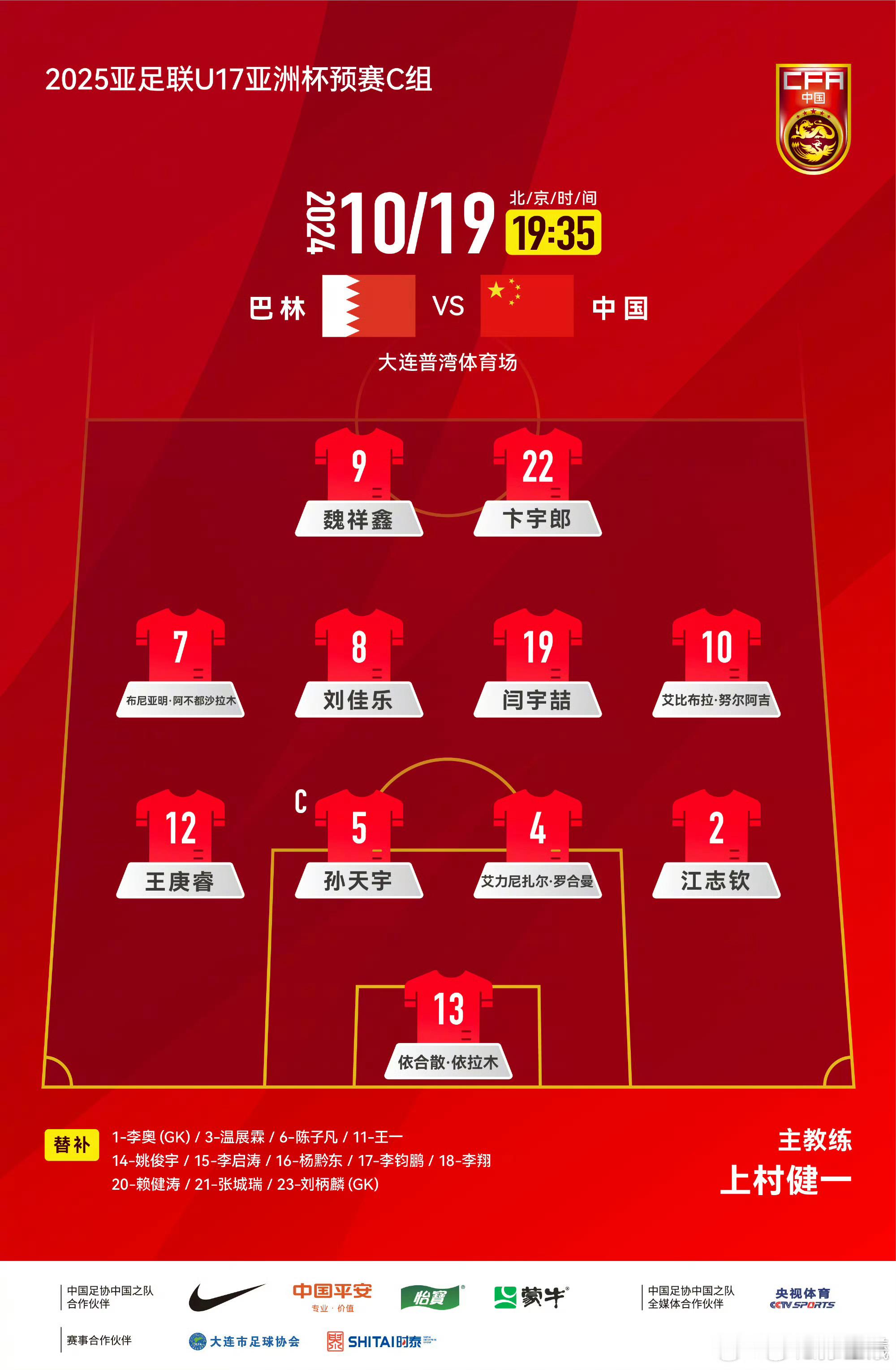 #U-17亚洲杯预选赛# 名单时常换，正赛开始真正的考验 ​​​