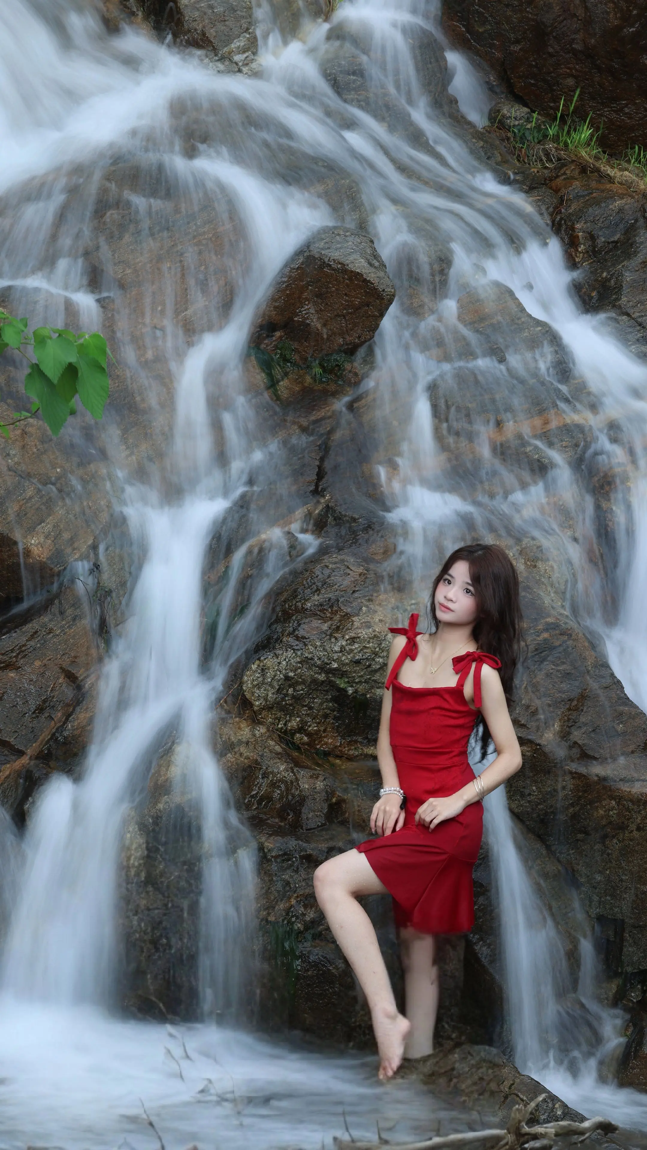 瀑布 山川美景 慢门拍摄 山水如画