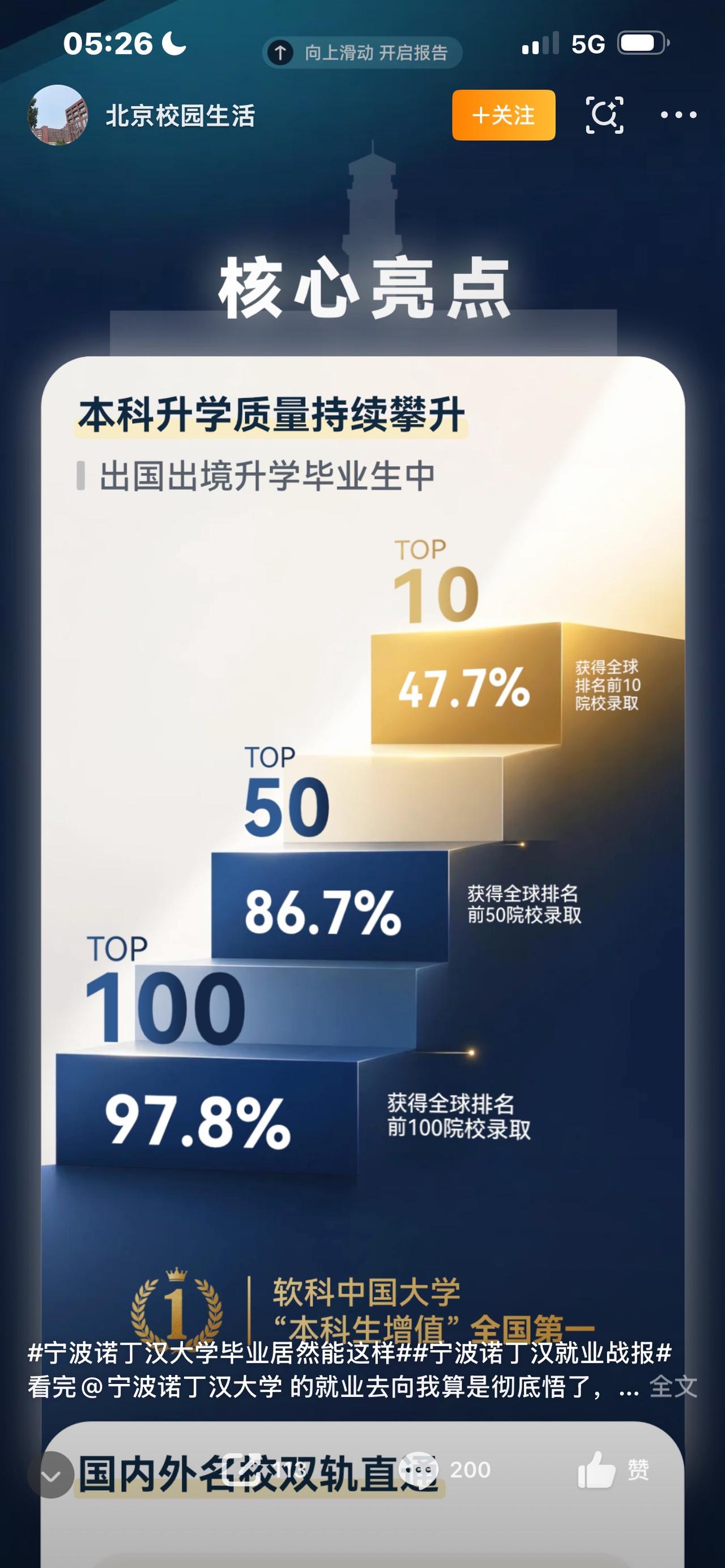 宁波诺丁汉毕业生吐槽找不到工作
一年学费十几万，大家印象当中，宁波诺丁汉，属于很