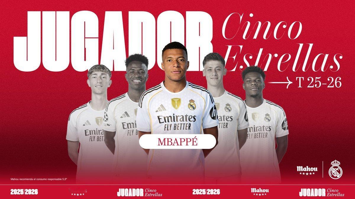 官方：姆巴佩当选皇马8月最佳球员！⭐️姆巴佩halamadrid ​​​