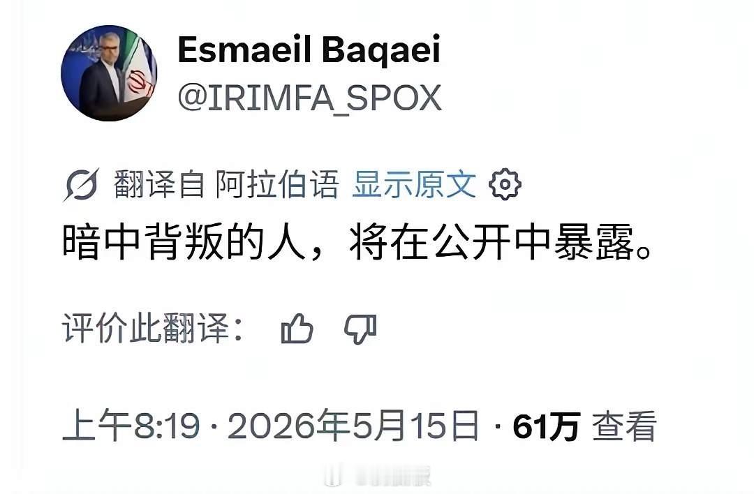 伊朗说这话阴阳谁呢？我们刚和美国在霍尔木兹海峡问题上达成一致，谁也不能封锁海峡。