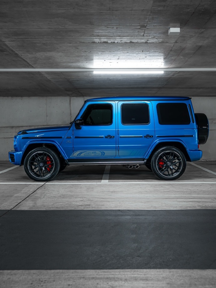 梅赛德斯-AMG G63苏伊士海蓝，很少见的颜色！全球汽车