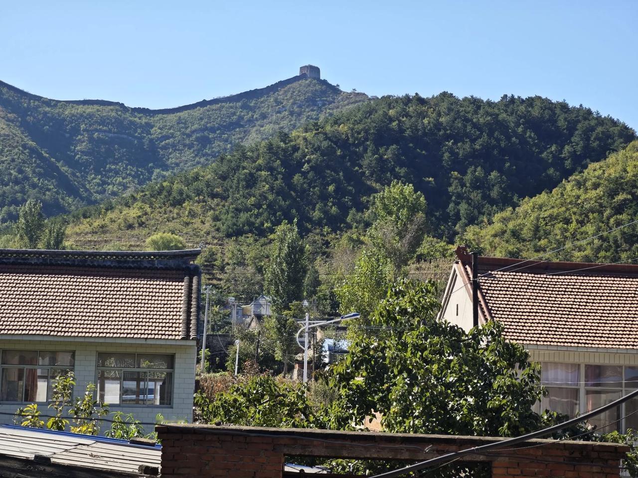 舅舅家门对野长城。
酸梨酸，甜梨甜，花生地上躺、芝麻立墙边！
玉米金灿灿，香椿直