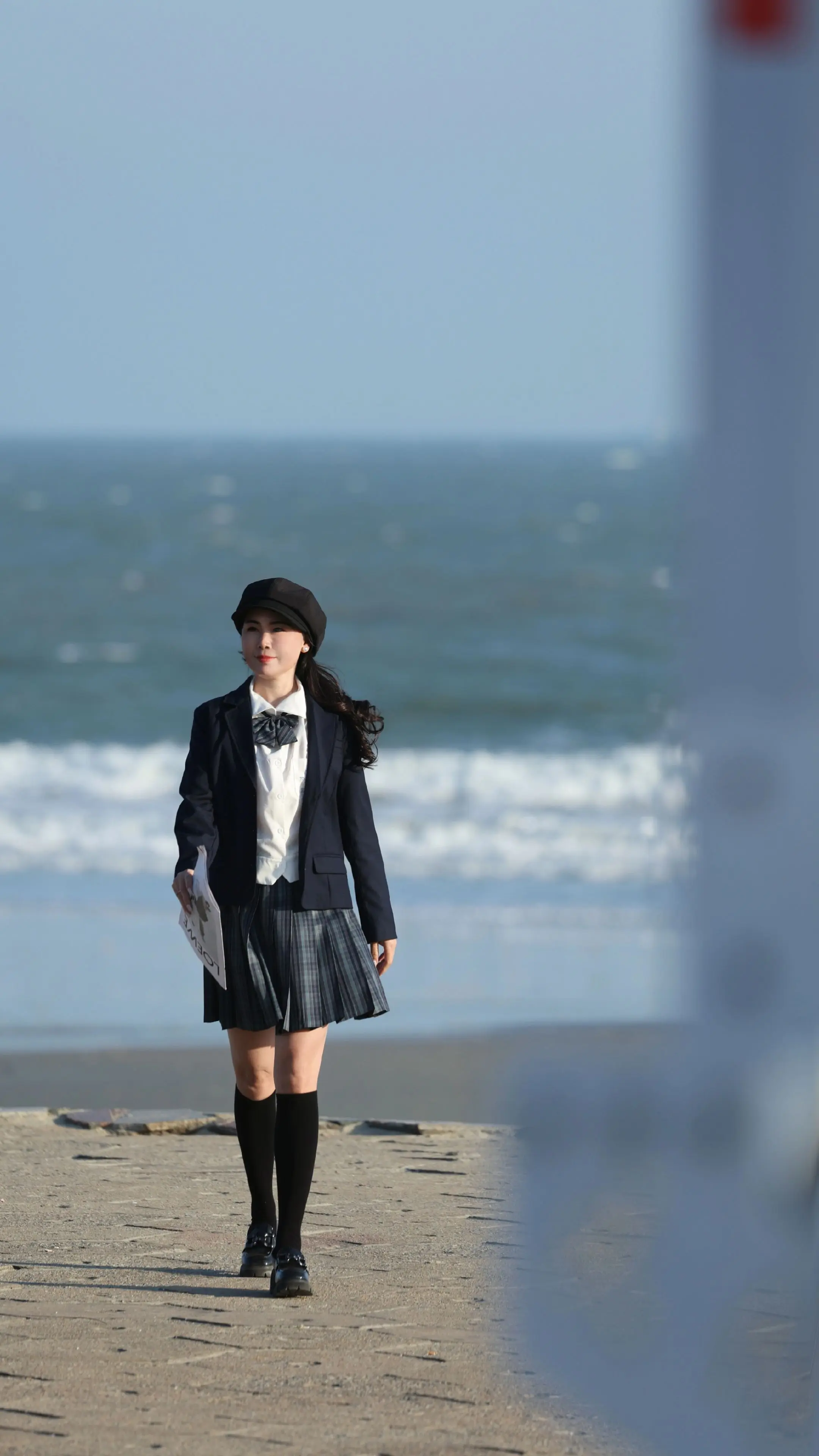 日系写真 jk穿搭 摄影 海边