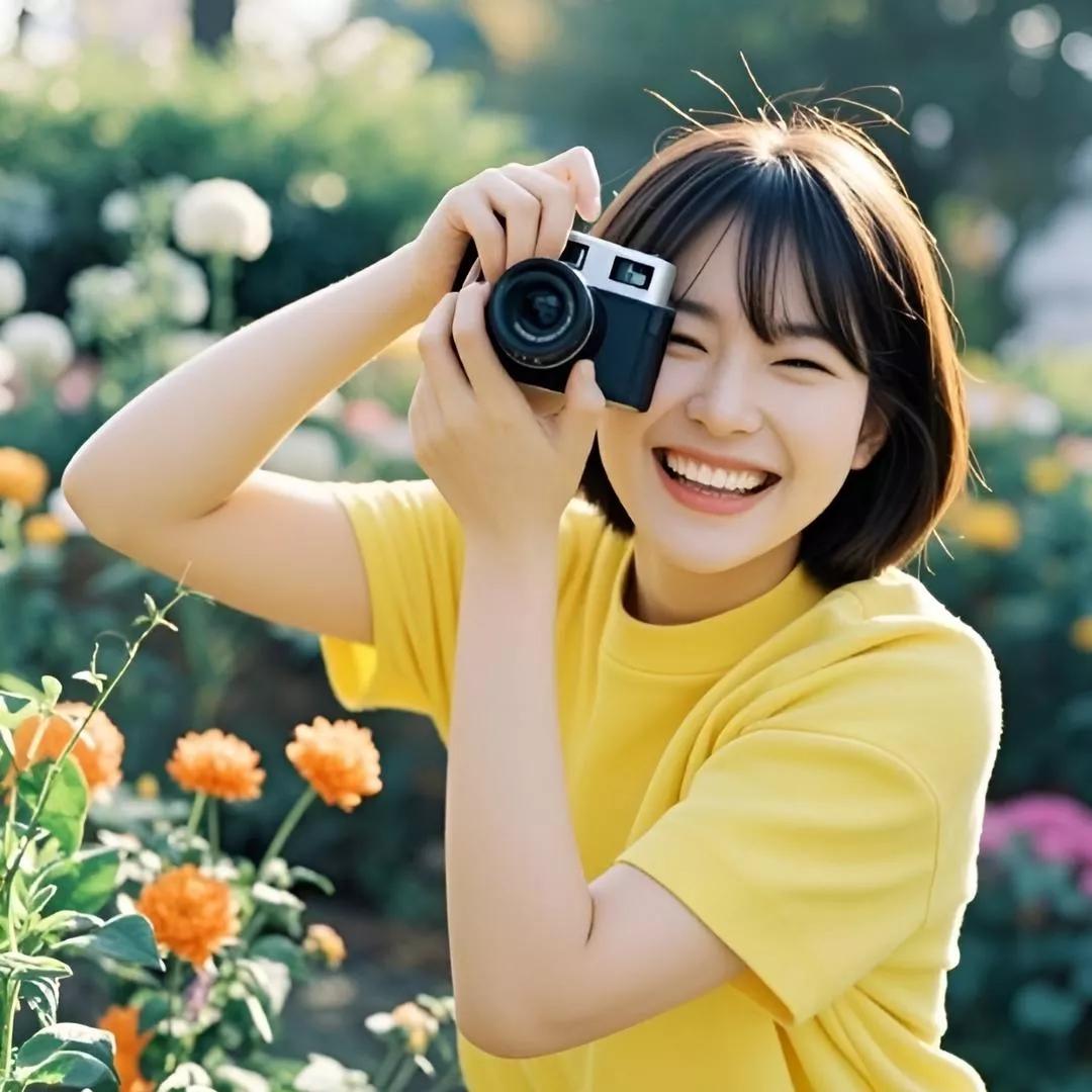 阳光明媚的午后，捕捉微笑的瞬间