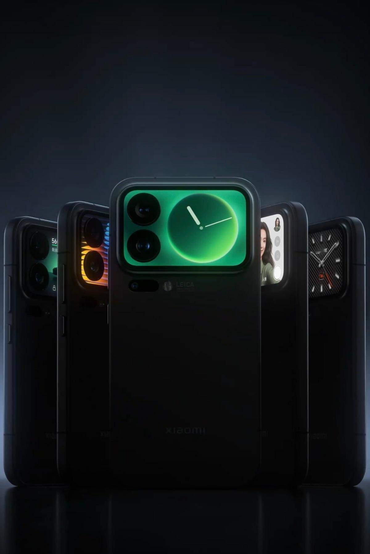 iPhone17没有的背屏在小米17Pro上小米17 Pro系列的背屏帅吧？看图