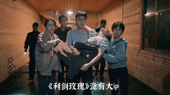 在《利剑玫瑰》这部剧中，迪丽热巴有大胆的突破，素颜出演高危戏份，其细腻的演技得到