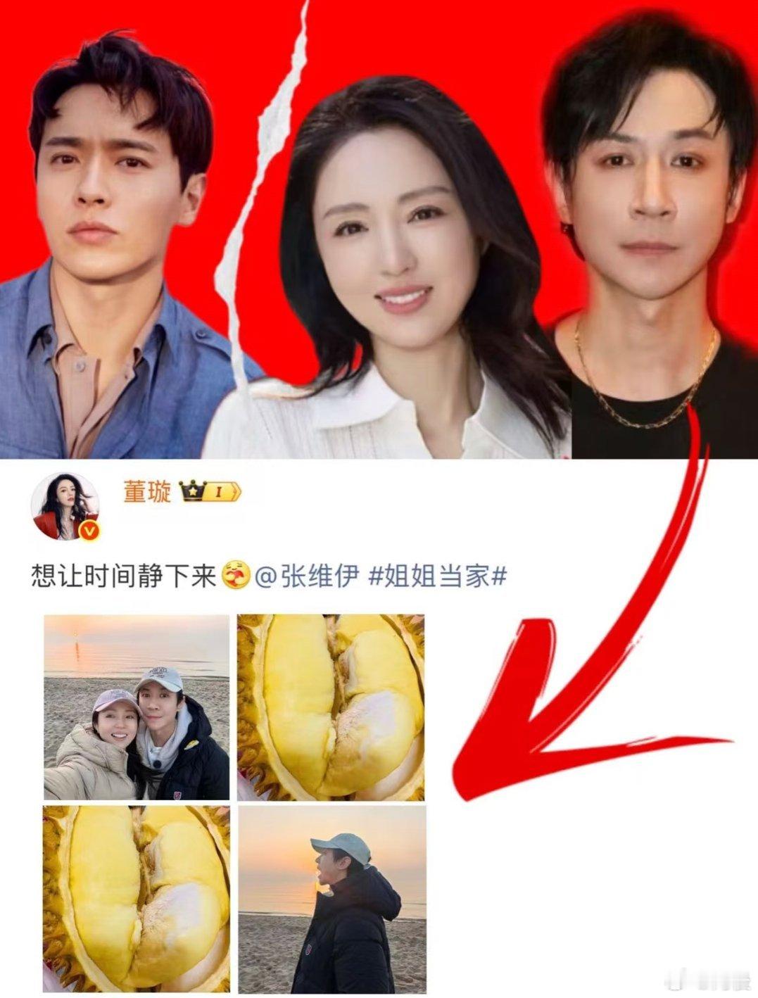 其实董璇和张维伊这对儿放内🐟还挺有意思的:一个是离异带娃的飒姐，遇上年下老公狂