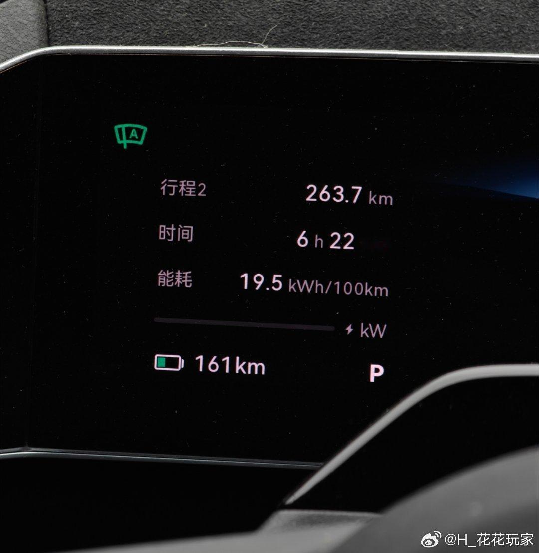 22款极氪001 WE86换完电池，这续航真的好了不少，以前开263公里就得去充