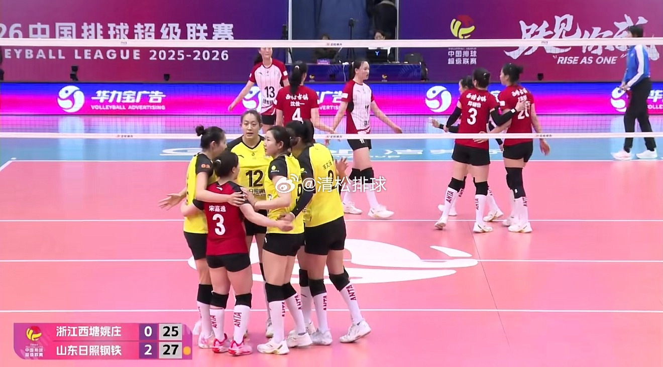 【山东女排战胜浙江小组第二晋级四强】2025-2026中国女排超级联赛A积季后赛