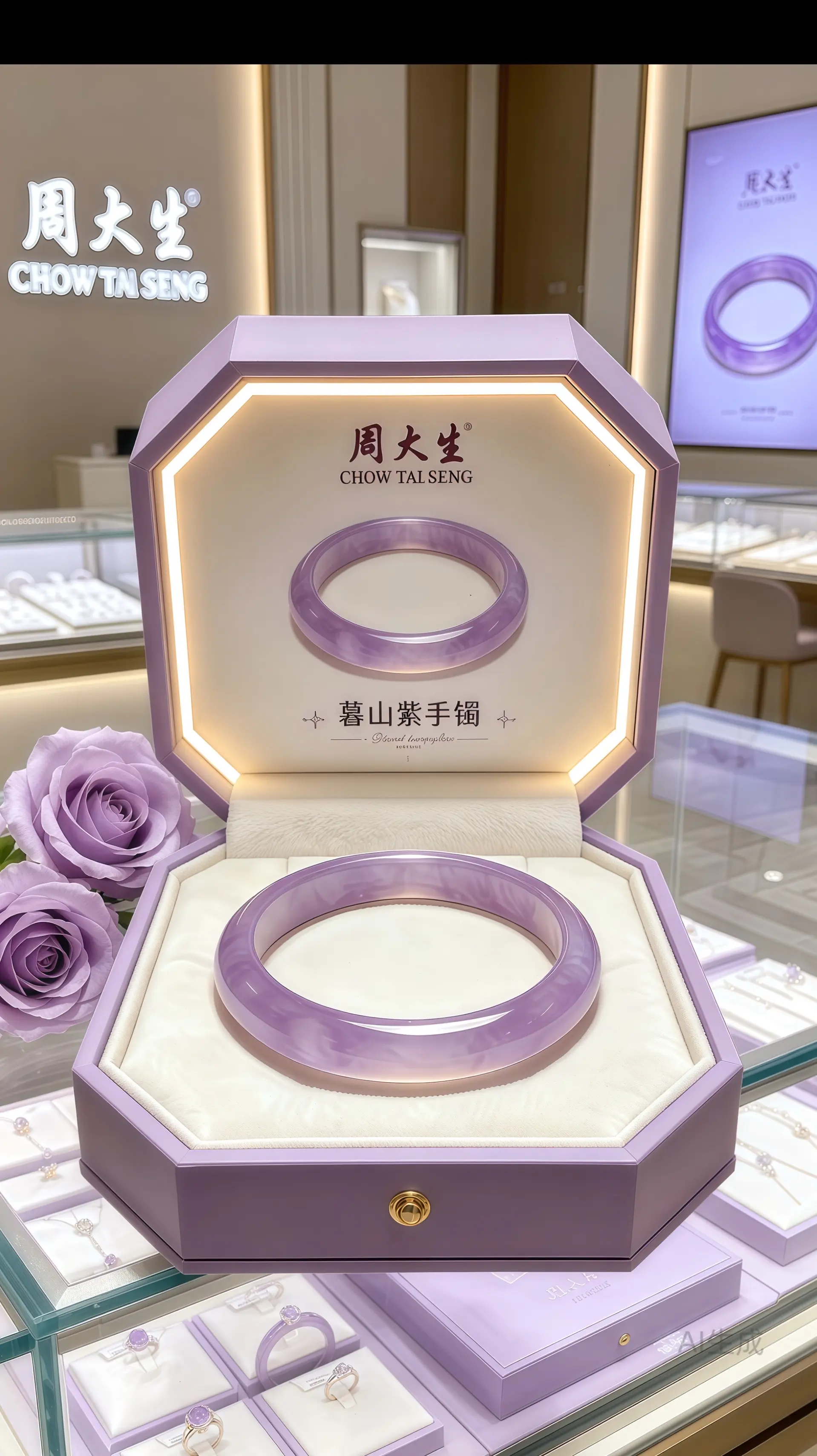 手镯 听说每个女孩子都有一个新手镯 礼物 周大生 首饰