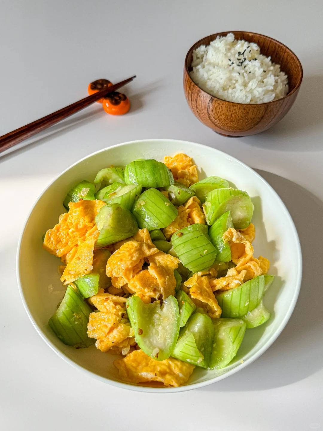 丝瓜炒鸡蛋  ▏🥚清淡低卡快手菜
