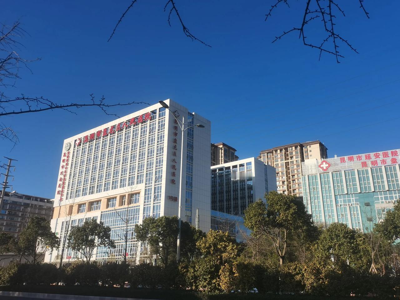 盘龙区的新的人民医院扩建工程也是完成交付了，高点的一幢楼就是新建的。
在盘龙区政