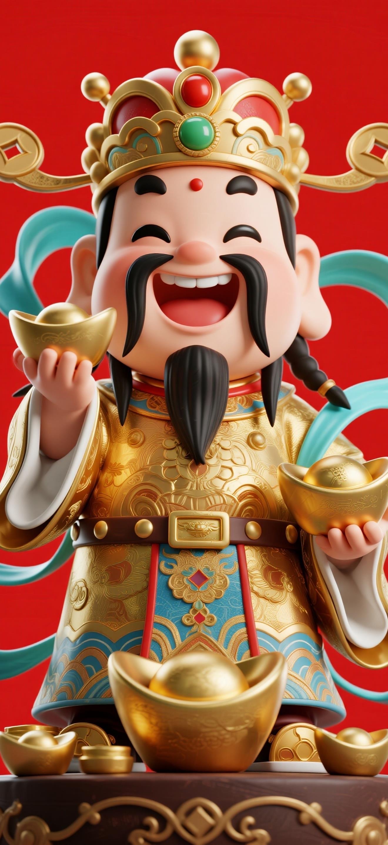 财神爷到见者发财 