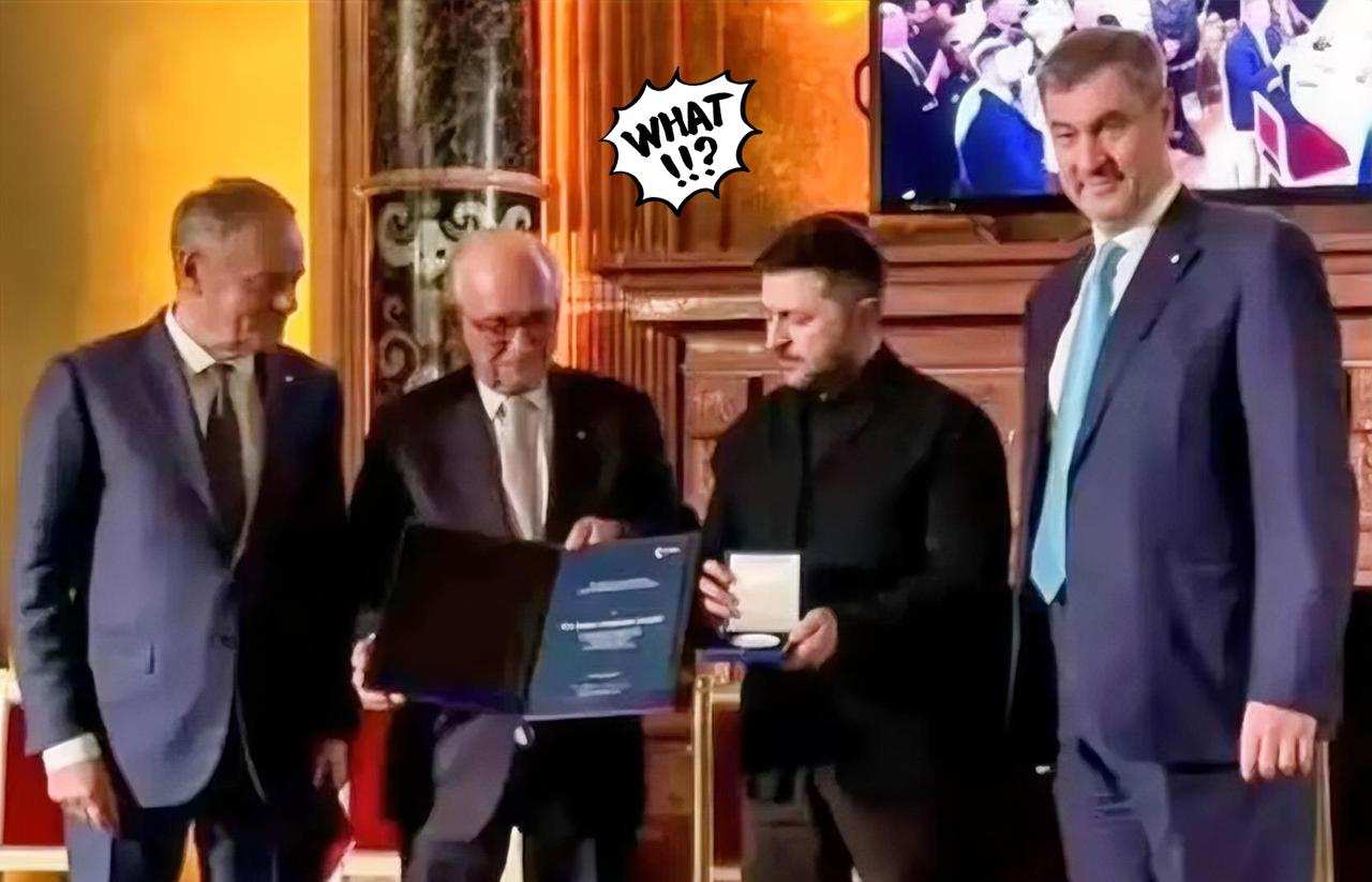 泽连斯基拿了个奖，烫手！

2月14号慕尼黑安全会上，组委会把2026年的“克莱