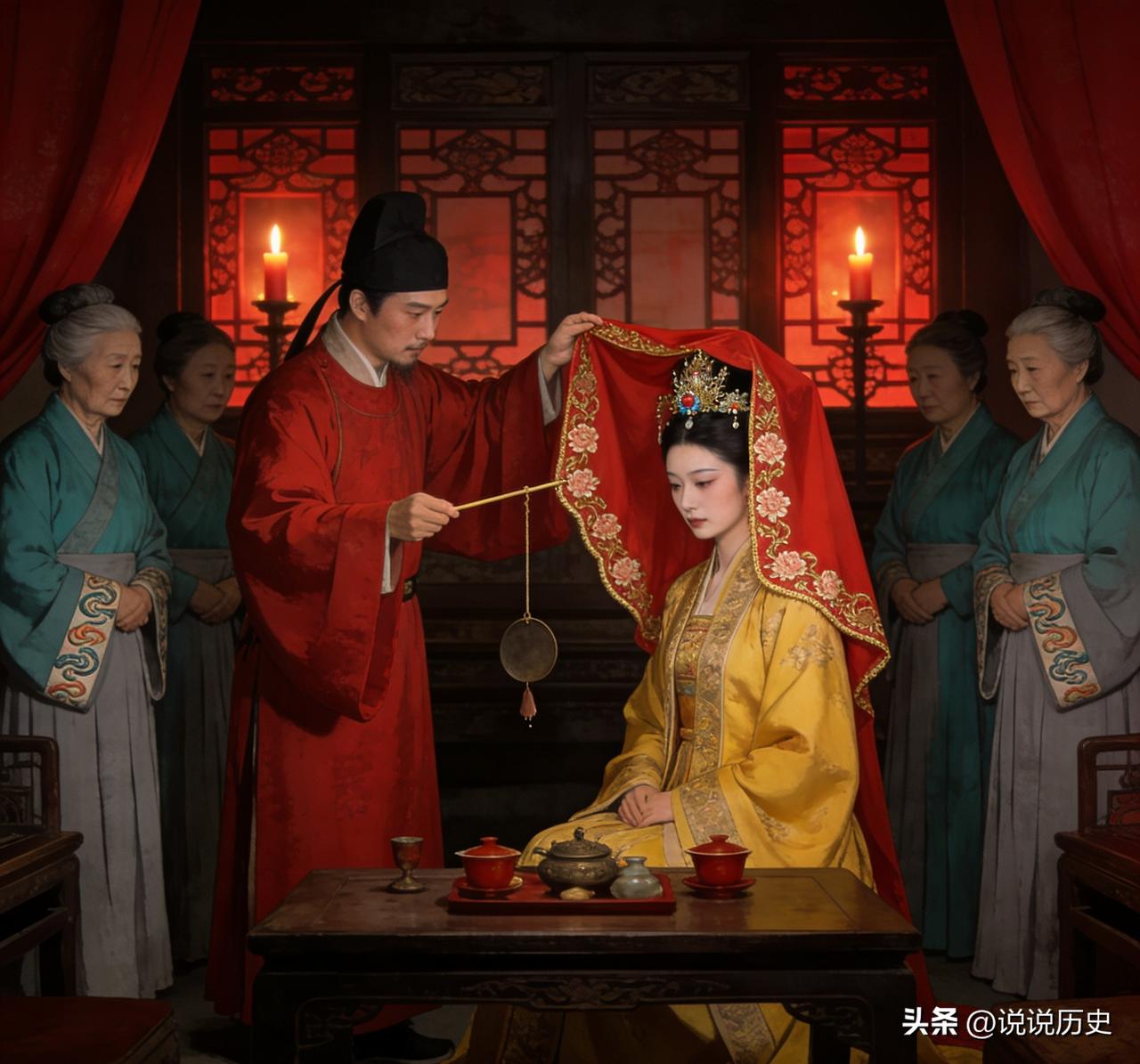 1008年，新科进士李遵勖娶了宋真宗的妹妹万寿公主。洞房花烛夜，驸马兴冲冲地进了