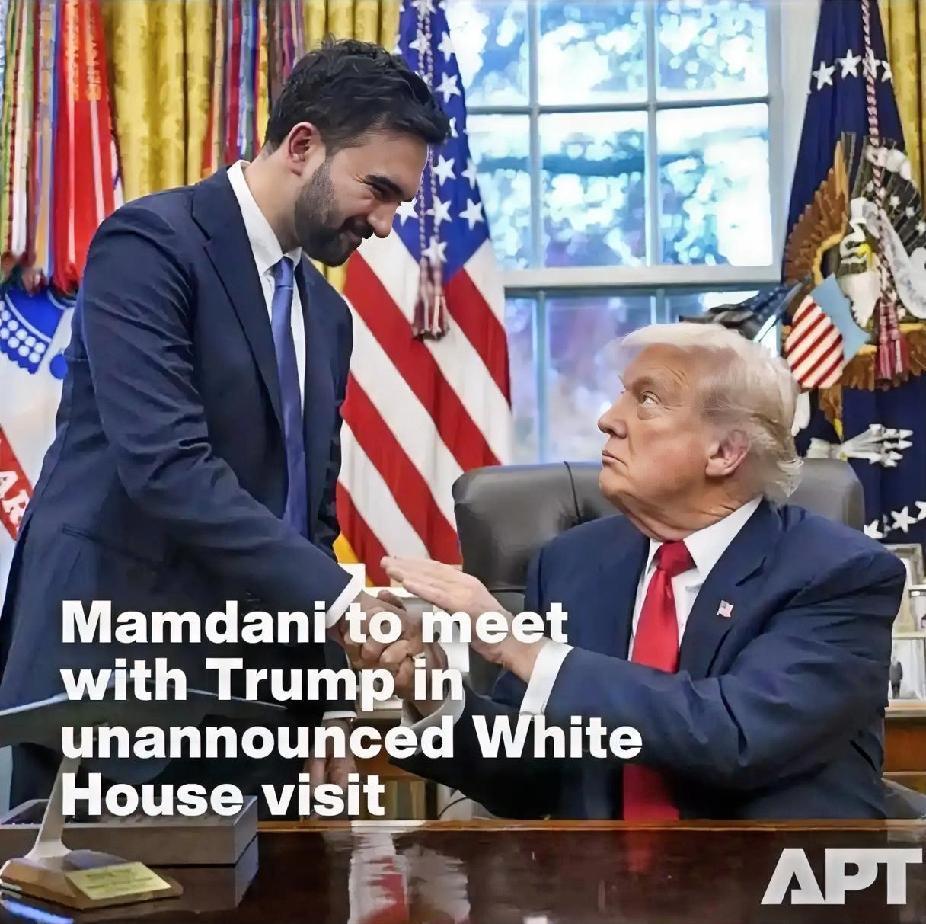 纽约市市长佐兰·曼达尼将于周四在未公开的行程中前往白宫，与美国总统唐纳德·特朗普