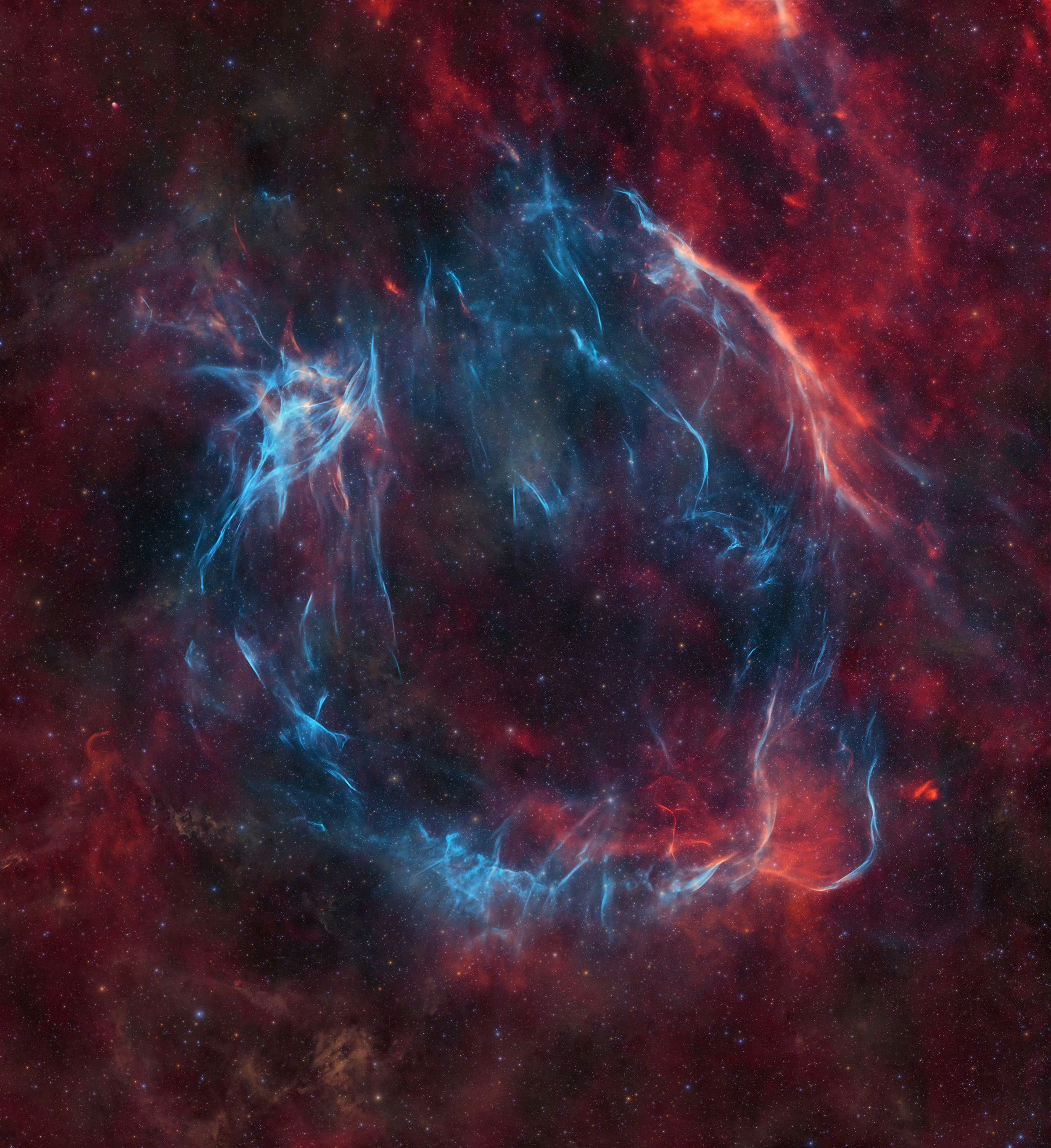 #每天一天文图# 超新星遗迹，仙后座的Nereides 星云 ​​​