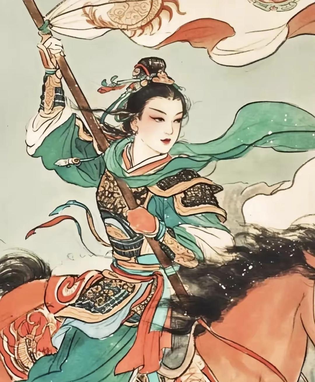 北宋时期，杨排风在金云关被辽国女将韩翠娥一刀削掉了头上亮银盔，杨六郎的丑妻大刀奶