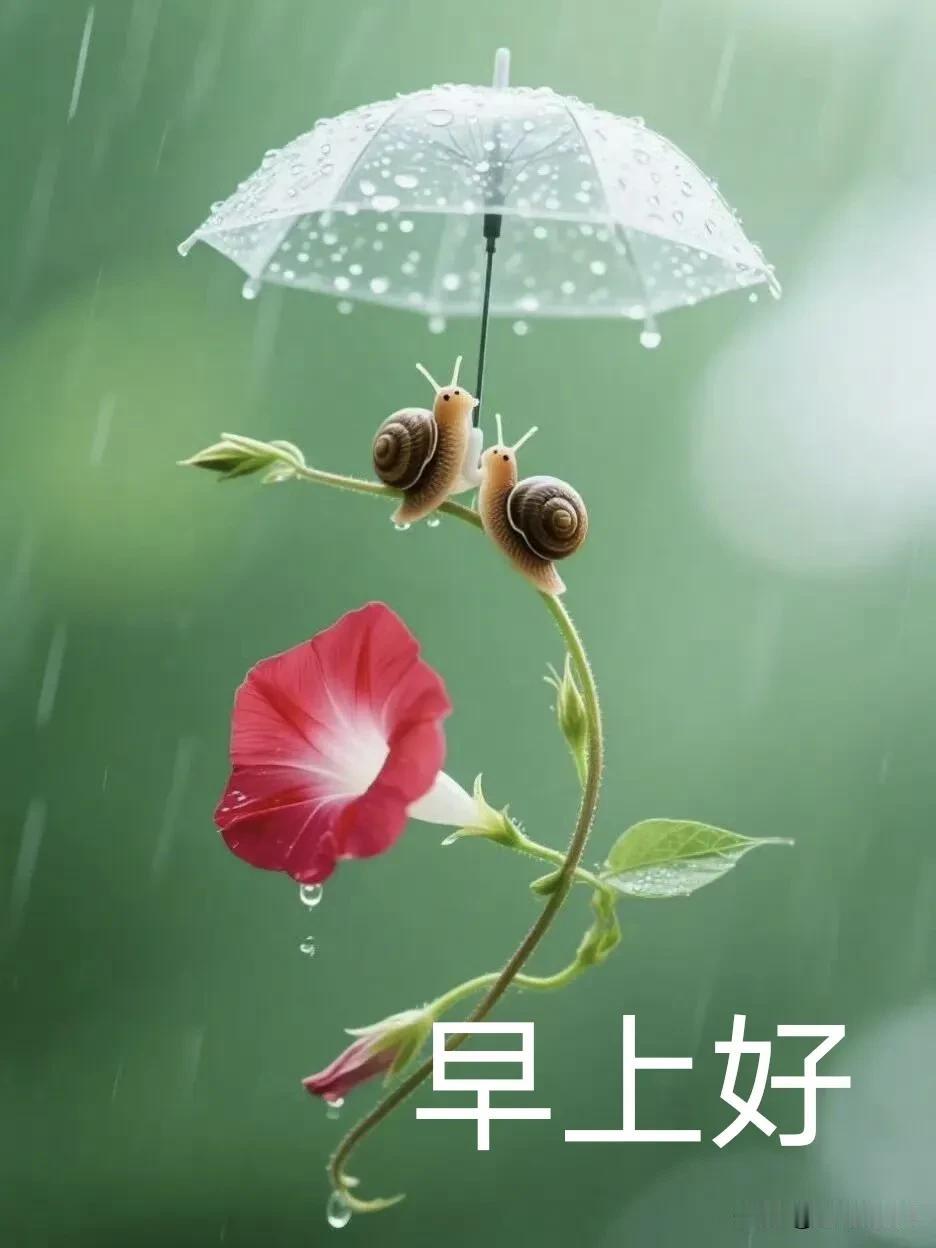 小小的伞，守护小小的美好。新晨安好，愿日子从容，岁岁安康。