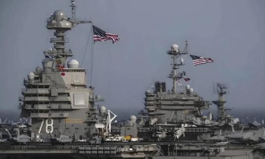 美国航母动不了！很多人以为是被伊朗的导弹吓住了。错了！真相是，白宫的刹车片被盟友