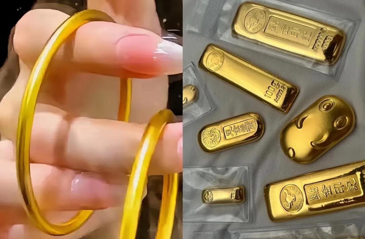 这下好了，
金价彻底跌疯了！

3月26日逛金店，一只58克实心金镯，7万5就能