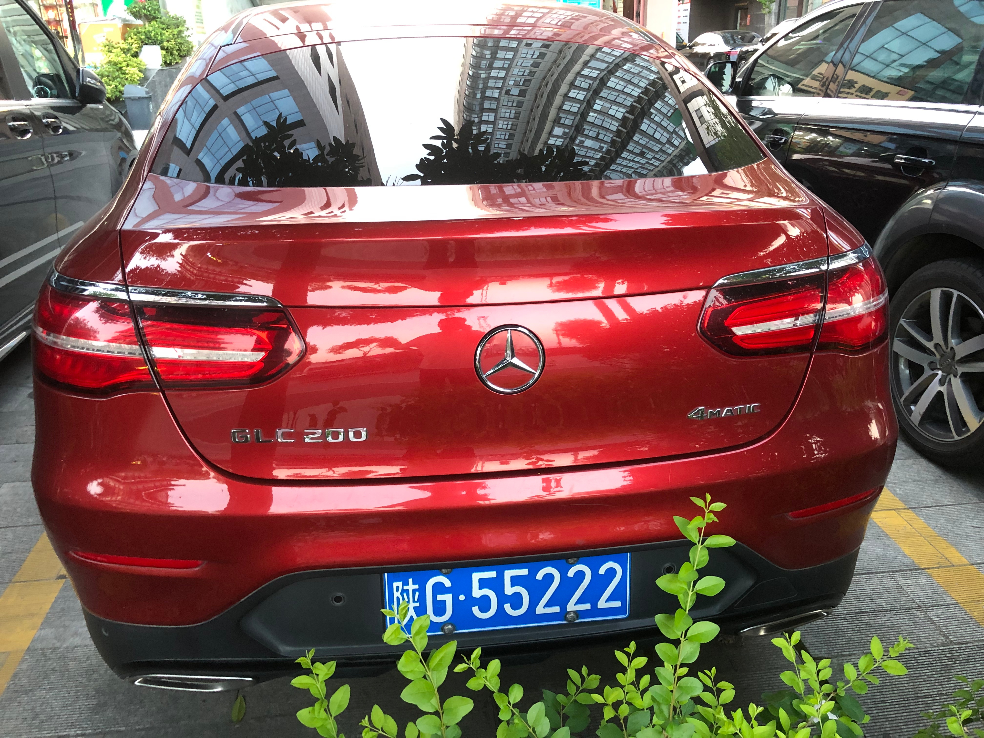 全球车牌 陕G55222奔驰GLC200 安康