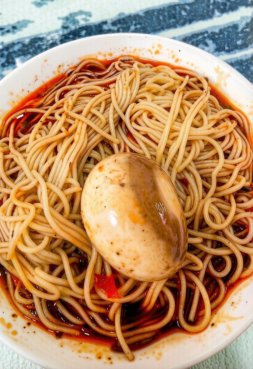 早餐：汤面+卤蛋。简简单单，又是一餐。生活手记[超话]‎生活手记 ​​​