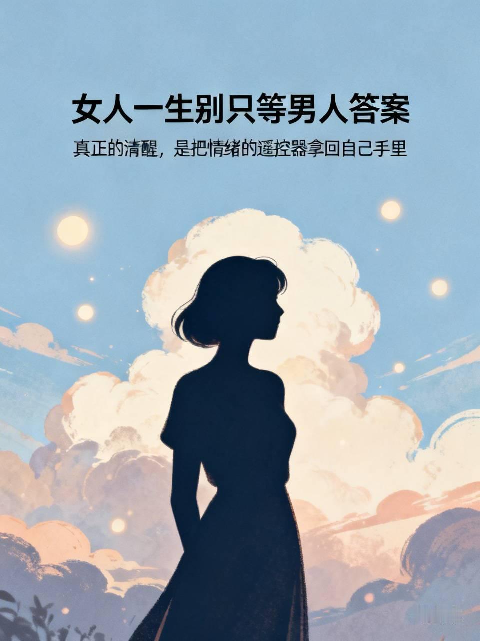 女人一生别只等男人答案

不要总等着男人给你答案、给你态度、给你偏爱。
 
很多
