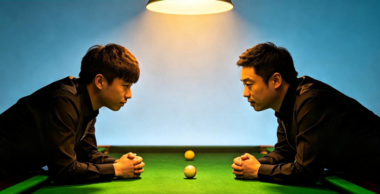 赵心童丁俊晖德比：胜负之外，是中式斯诺克的双向奔赴
 
当赵心童和丁俊晖在球桌两