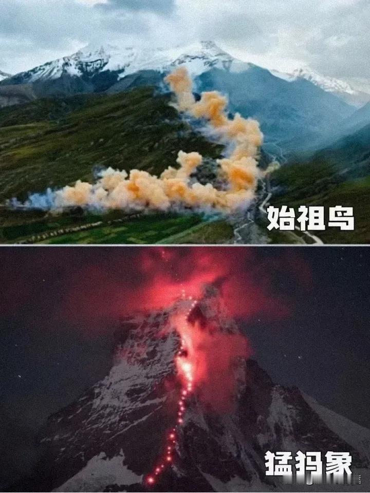 没有对比就没有伤害，
同样是户外品牌致敬自然，
始祖鸟在喜马拉雅放烟花，而猛犸象