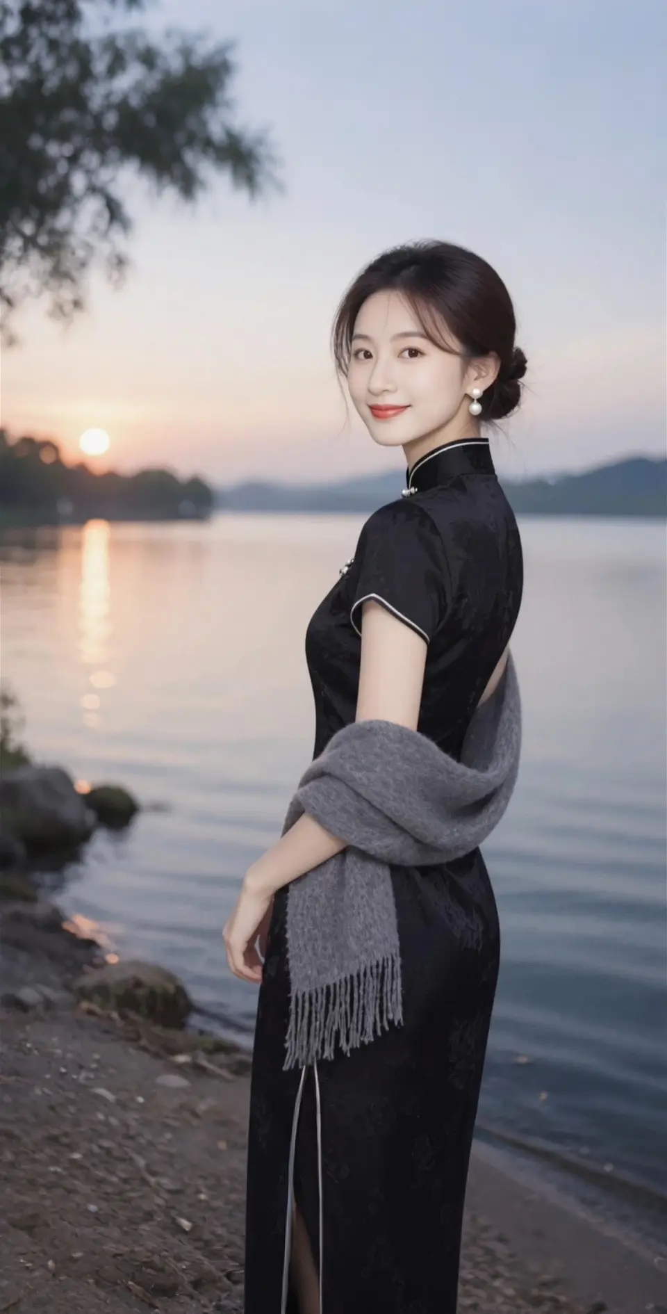 AI扩图 AI温婉气质随拍