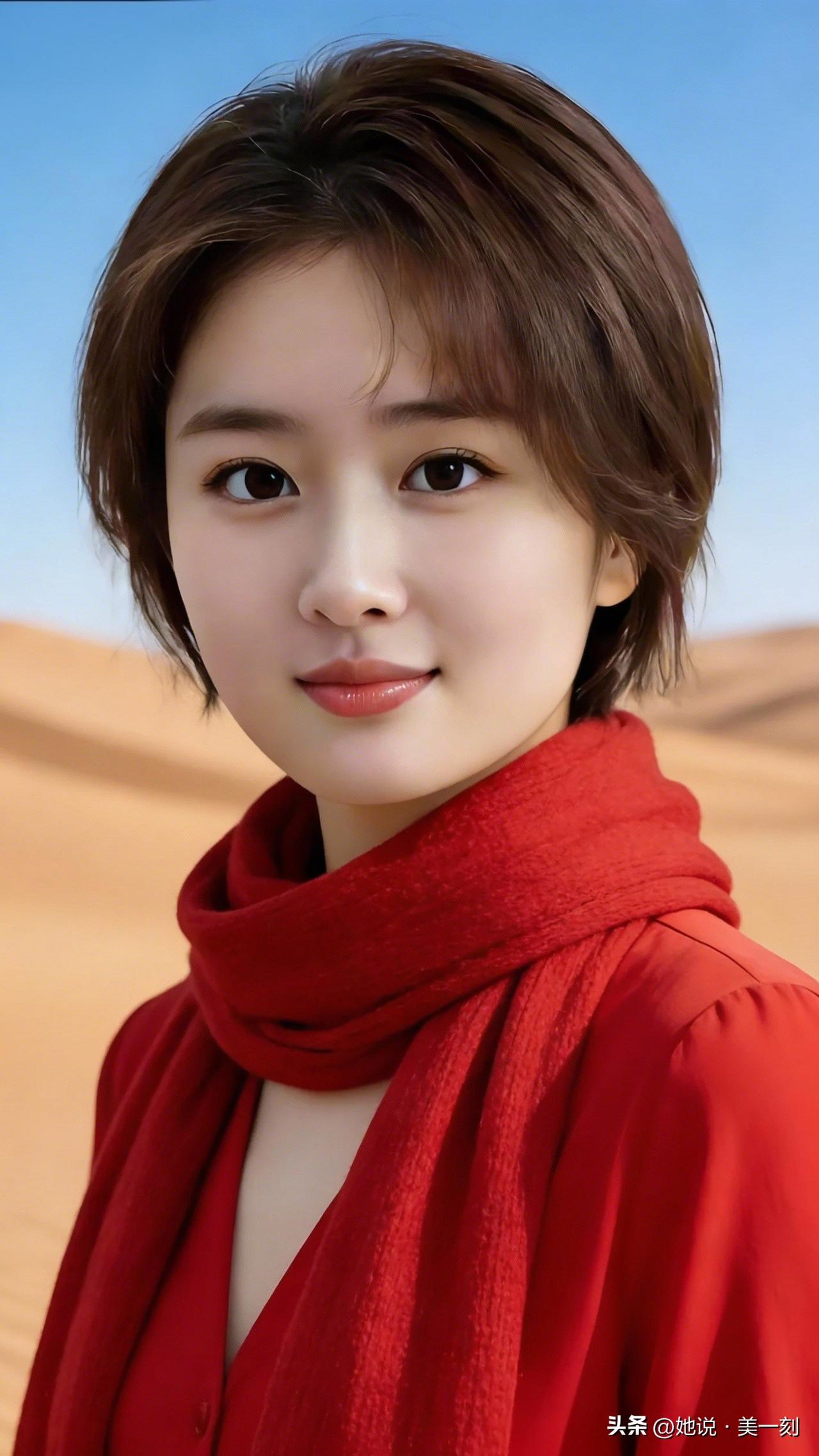 沙漠中的红衣少女，惊艳了整个沙丘！🌙👗有哪些女生日常好看穿搭可以借鉴