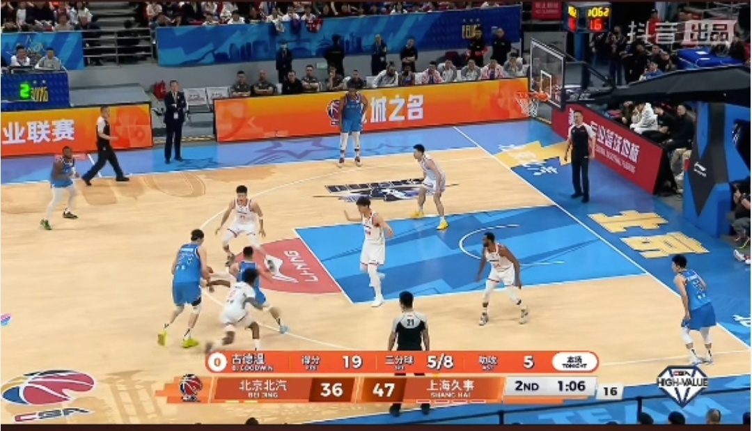 山西男篮是怎么失去古德温的。这么硬的外援放走了。上海男篮vs北京男篮