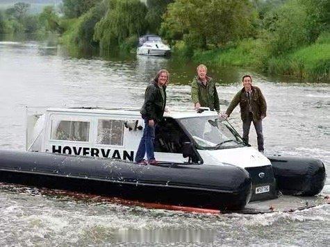 每日一车 车界气垫船！Top Gear的爆改神作Hovervan，水上漂移全靠吹
