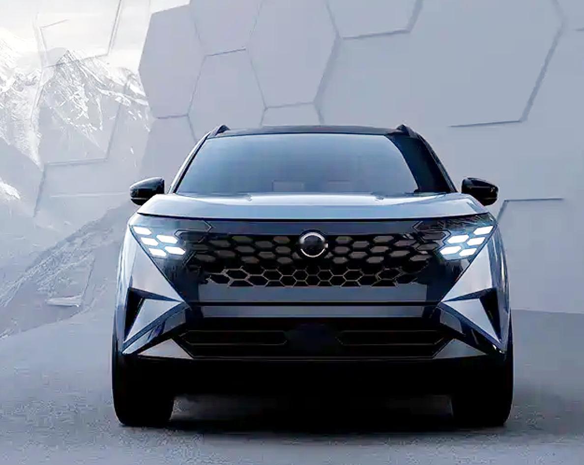 最近日产放出了全新奇骏的外观官图，整车设计大改，还会用上 e-POWER 技术，