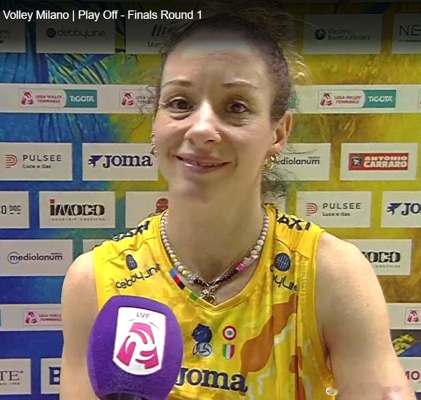 恭喜德吉纳罗荣膺本场最佳！科内利亚诺3比2米兰 朱婷 意大利女排联赛