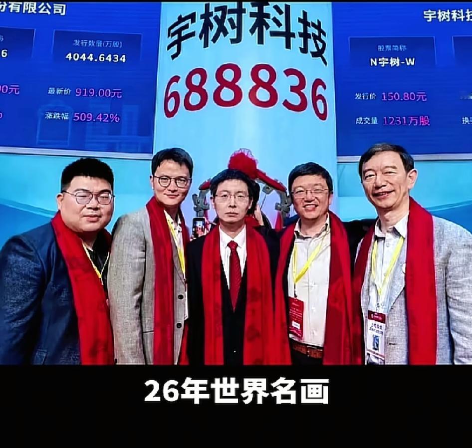 宇树上市真有必要吗，怎么感觉王兴兴一点都不高兴，反倒是旁边几位笑的眉飞色舞，微表
