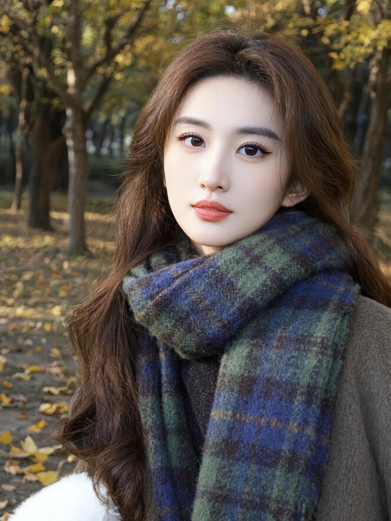 这个围巾太有范围巾 抖音ai创作 不一样的自己 最美女神