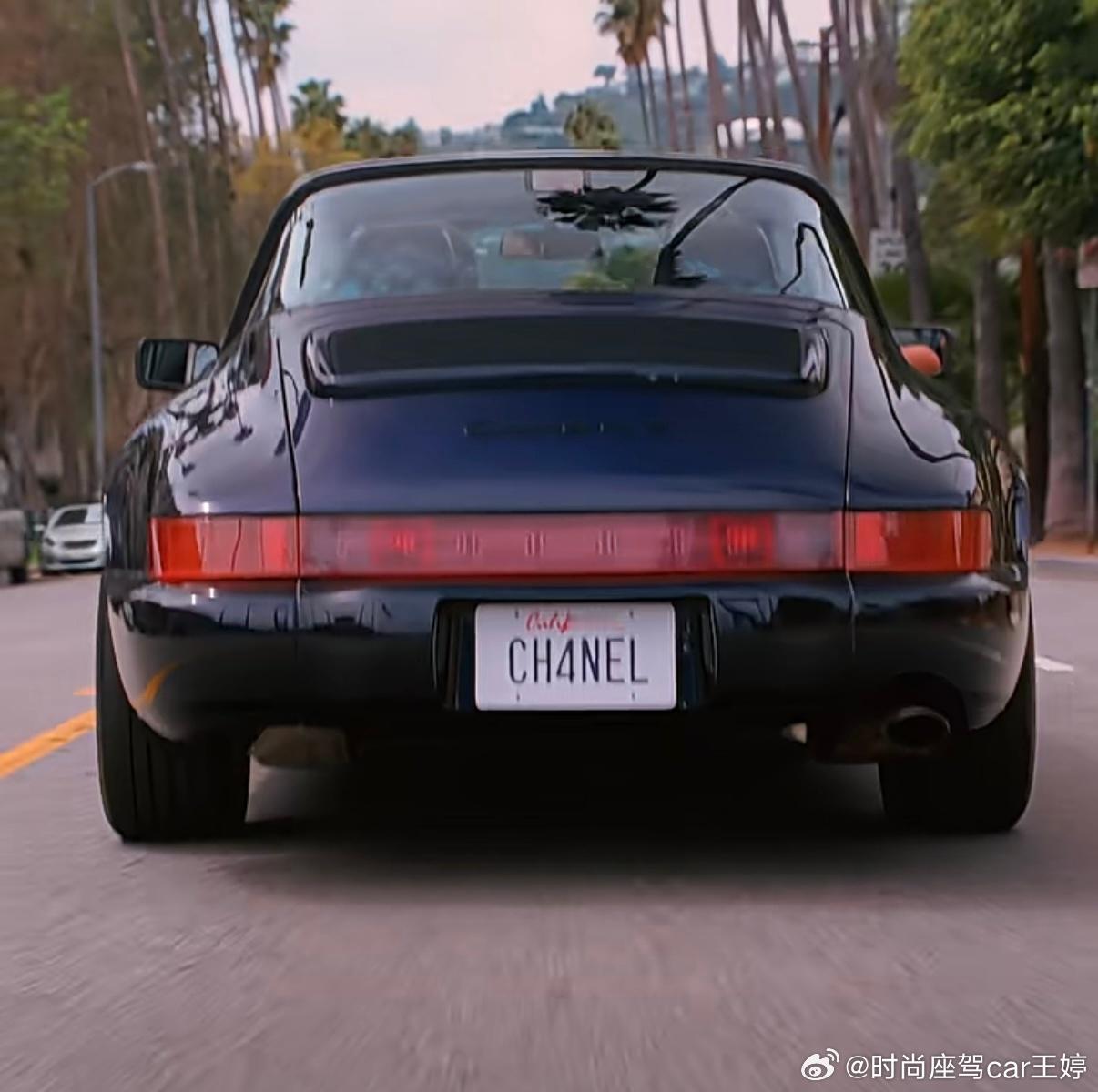 coco chanel广告里的Targa，配的一脸coco保时捷911targa