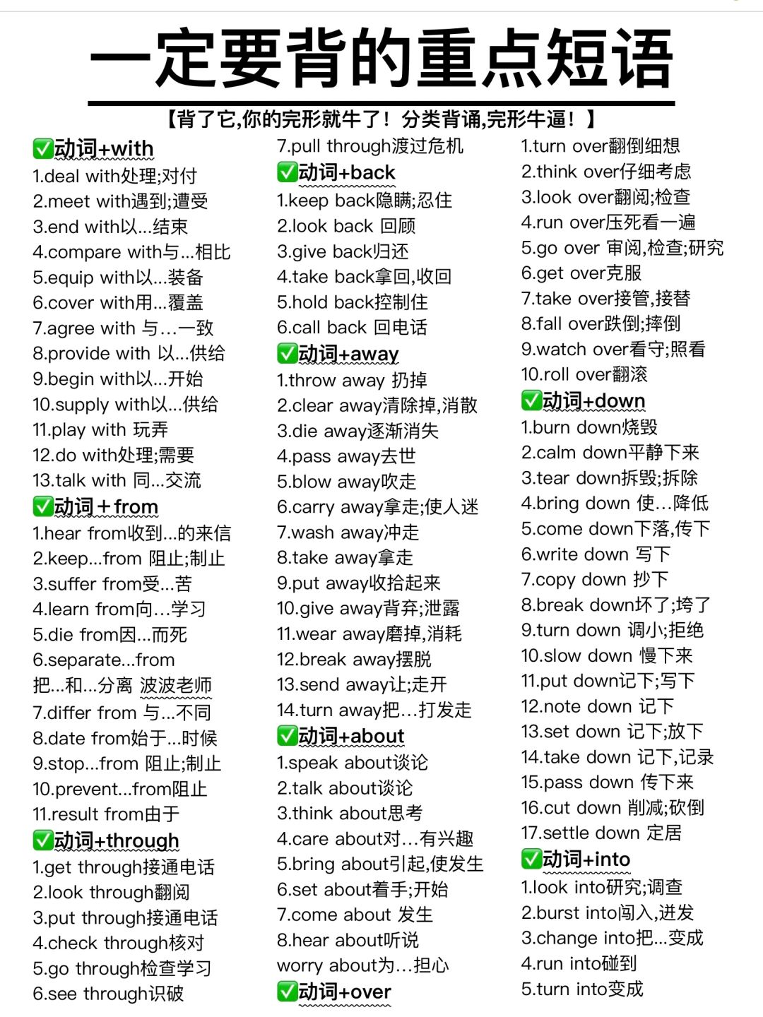 背了它，你的完型填空就牛逼！闭眼选答案！