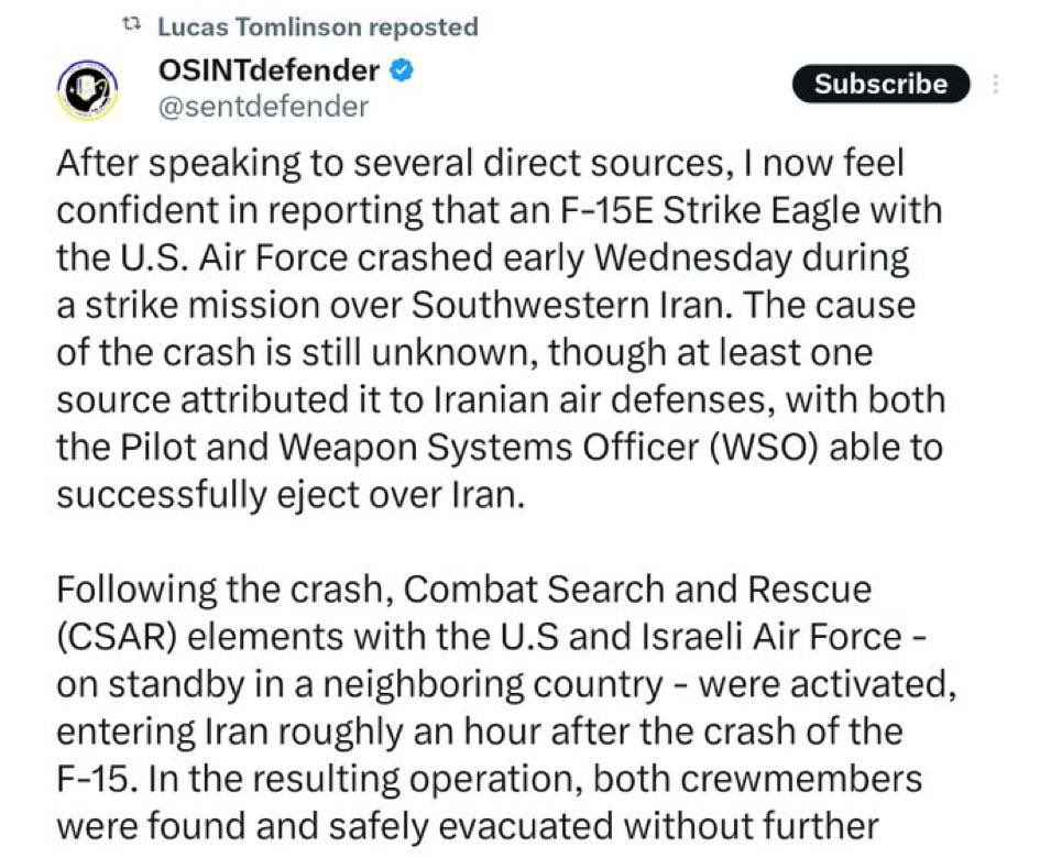 🔻从昨天开始，包括以色列 YNet 及伊朗塔斯尼姆通讯社在内的消息源就一直在讲