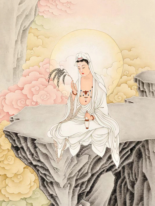 观音菩萨护佑，福气多多，贵人相助，财源滚滚！  