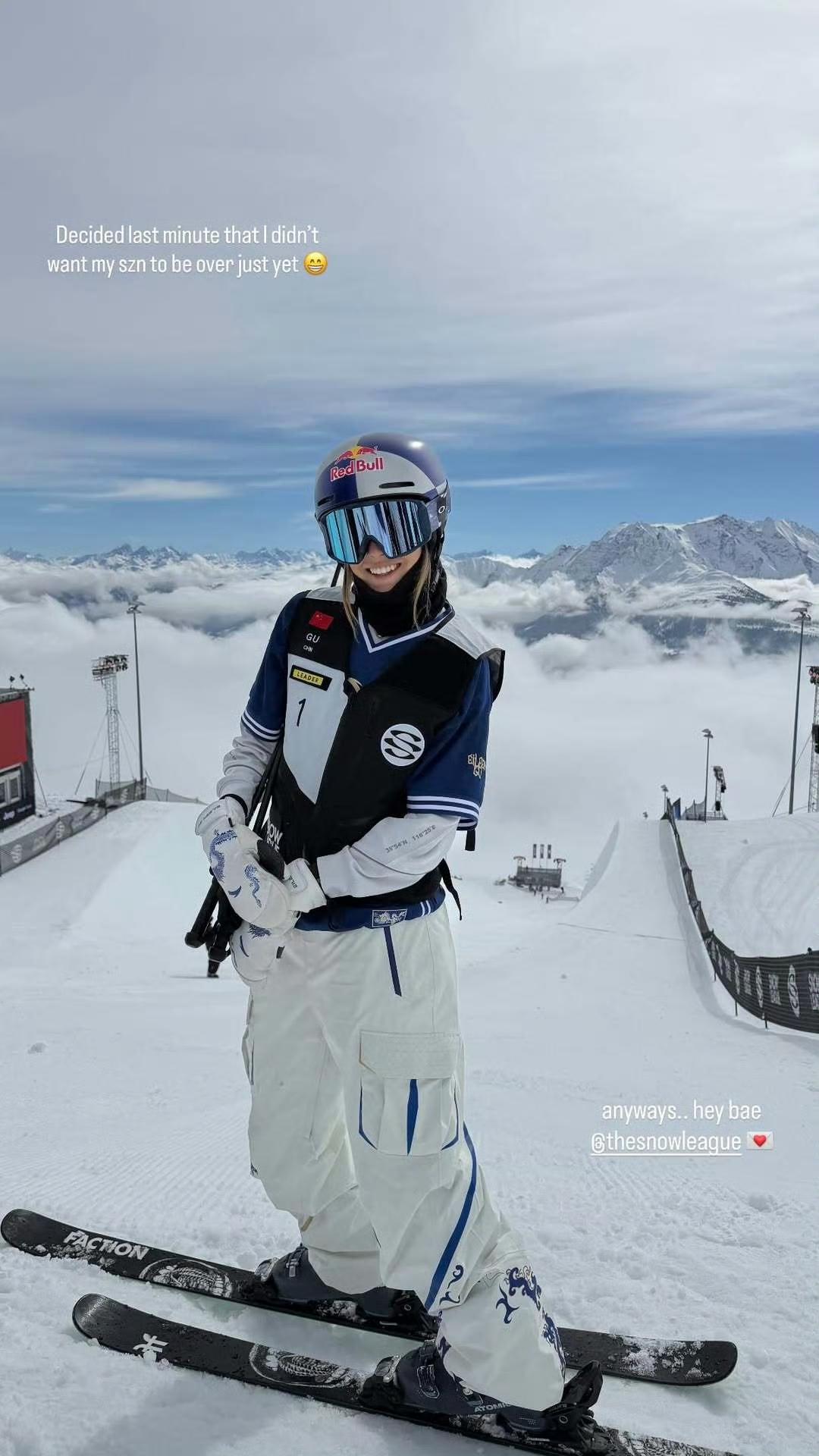 谷爱凌晒出最新训练视频！

2月份结束了米兰冬奥会，斩获1金2银之后，谷爱凌参加