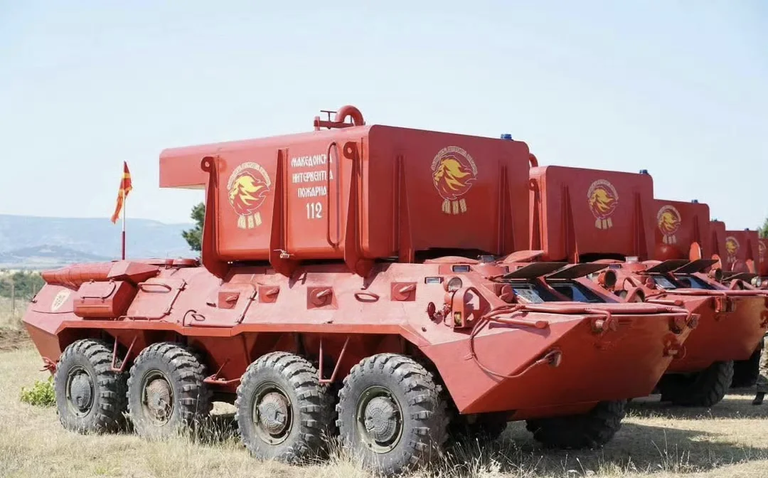 北马其顿的BTR-80、TM-170等装甲森林消防车