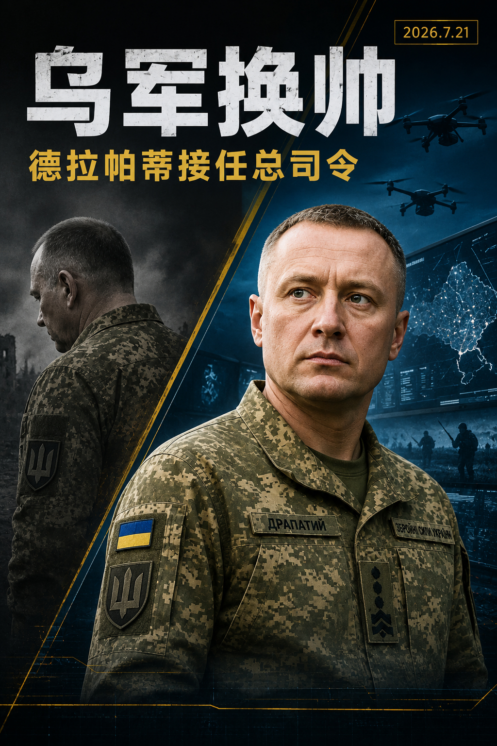 西尔斯基离职，德拉帕蒂上任乌军总司令，这说明了什么？Claude对此解答：先说事